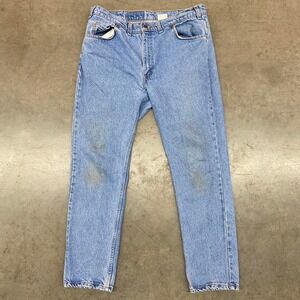 Vintage 1997 Levi's 631 Regular Fit Jeans 38x30 Orange Tab Straight Leg Denim